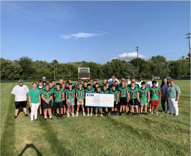 CNB presents check to Carrollton Hawks JFL